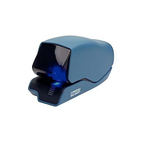 Rapid Elektroheftgerät für 25 Blatt Farbe Blau mit eleganten Kunststoffgehäuse