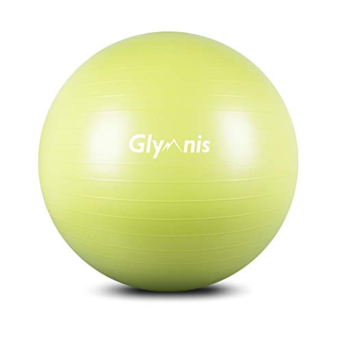 Glymnis Gymnastikball dicker Sitzball mit Luftpumpe 300 kg Maximalbelastbarkeit