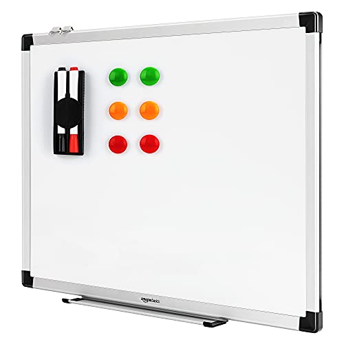Amazon Basics magnetisches Whiteboard mit Stiftablage und Aluminiumleisten
