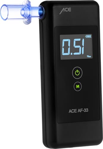 ACE AF-33 Alkotester vorkalibriert mit hellem Display und 2-Knopf-Bedienung