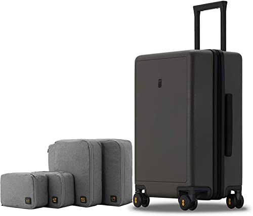 LEVEL8 Koffer Trolleys Handgepäck Leichtgewicht 100% PC mit Organizer Set