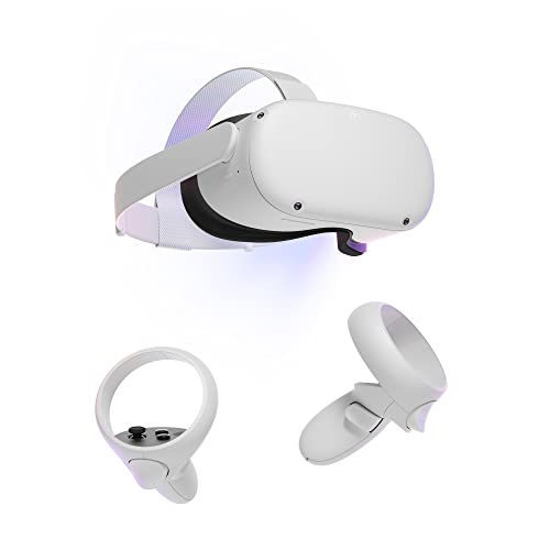 Meta Quest 2 VR-Brille All-In-One Headset mit leistungsstarken 128 GB und 3D-Audio