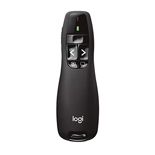 Logitech R400 Presenter 2.4 GHz Verbindung via USB-Empfänger 15 m Reichweite