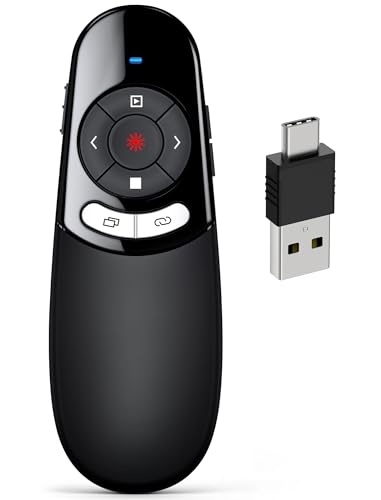 USB C Presenter kabellose 2.4 GHz Powerpoint Fernbedienung für Präsentationen