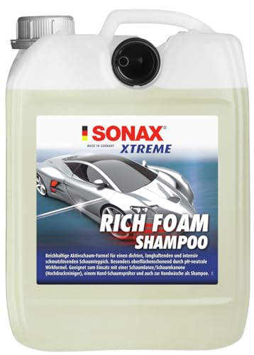 SONAX XTREME RichFoam Shampoo 5 Liter mit kraftvoller Schmutzlösung