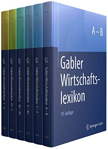 Gabler Wirtschaftslexikon 19. Auflage in 6 Bänden - Ein Klassiker von Springer Fachmedien