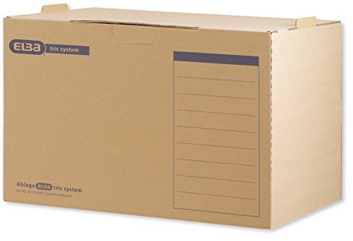 5 Aufbewahrungsboxen ELBA tric system Container für Akten und Dokumente