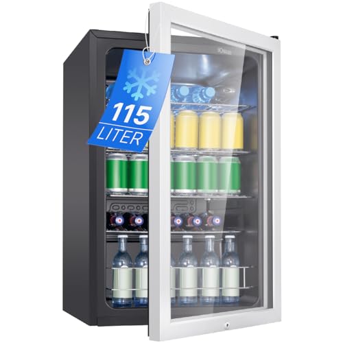 Bomann® Kühlschrank mit Glastür 115 l abschließbar mit 4 Ablagen