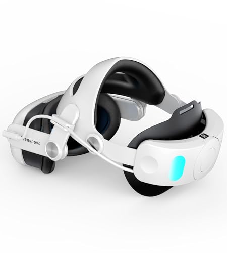 TRANSNOVO Kopfband kompatibel mit Oculus Quest 3 6000 mAh Akku VR-Zubehör