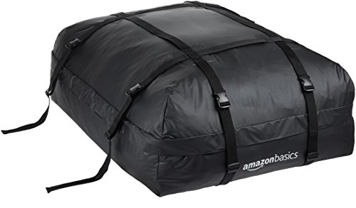 Amazon Basics Dachgepäckträger-Tasche in Schwarz mit 425 Volumenlitern