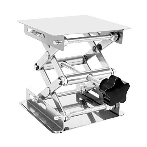 Labor Hebebühne Hubtisch aus Edelstahl 100 × 100 mm mit Tragkraft bis 10 kg