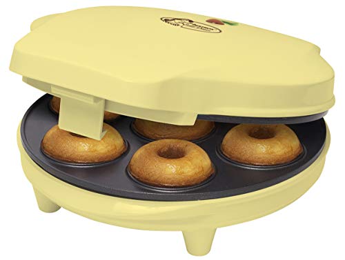 Bestron Donut Maker 700 W im Retro Design Sweet Dreams antihaftbeschichtet