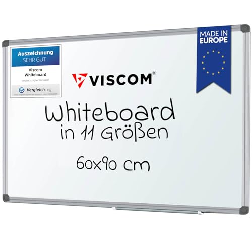 VISCOM Whiteboard magnetisch Magnettafel 11 Größen kratzfest und beschreibbar