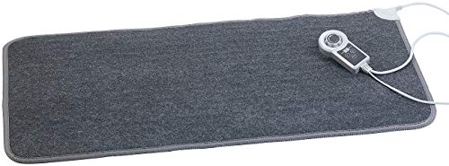 infactory Heizteppich beheizbare Fußboden-Matte aus Vliesstoff 105 × 55 cm 60 °C