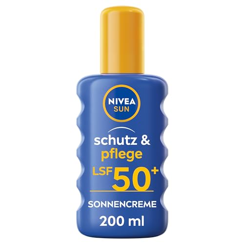 NIVEA SUN Schutz & Pflege Sonnenspray LSF 50+ für 48 h Feuchtigkeit mit Vitamin E