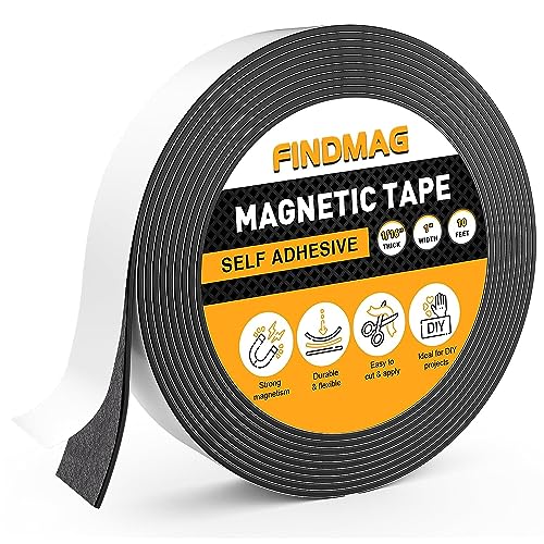 FINDMAG selbstklebendes Magnetklebeband für Handwerk, DIY und Kühlschrank